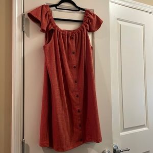 Madewell faux button up dress